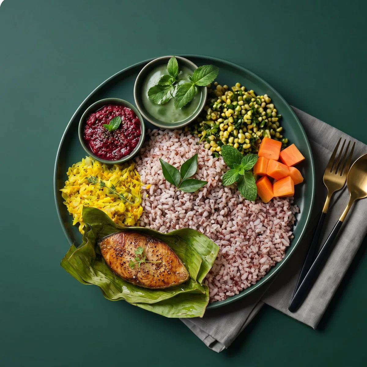 Fresh Kerala meal